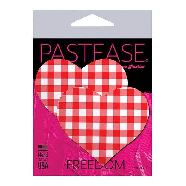 Pastease - Premium Gingham Heart Pasties Nipple Covers