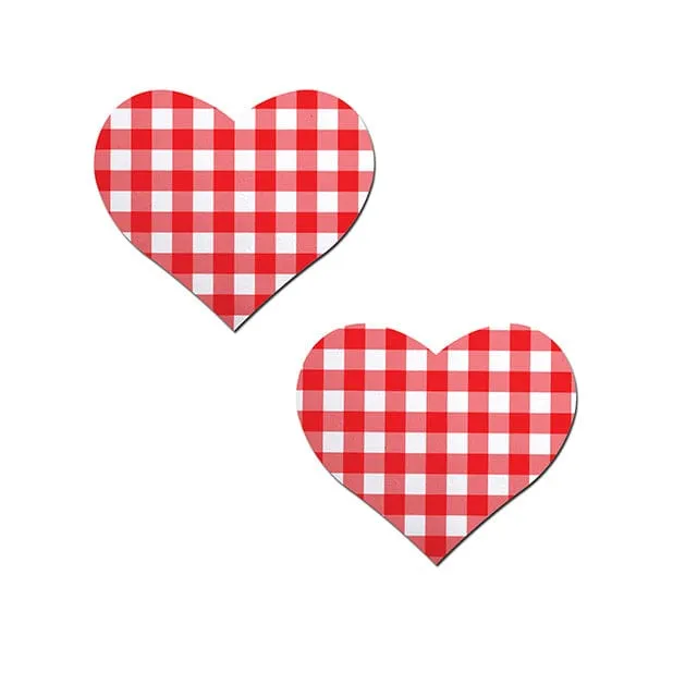 Pastease - Premium Gingham Heart Pasties Nipple Covers