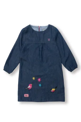 Penny Dress - Denim Bird