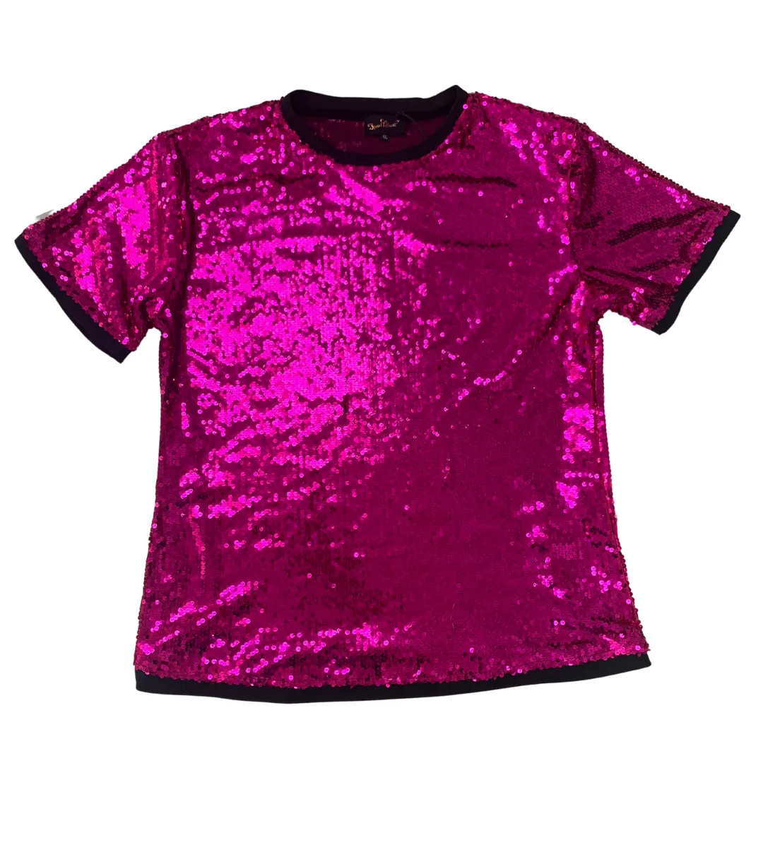 PINK SEQUIN T-SHIRT