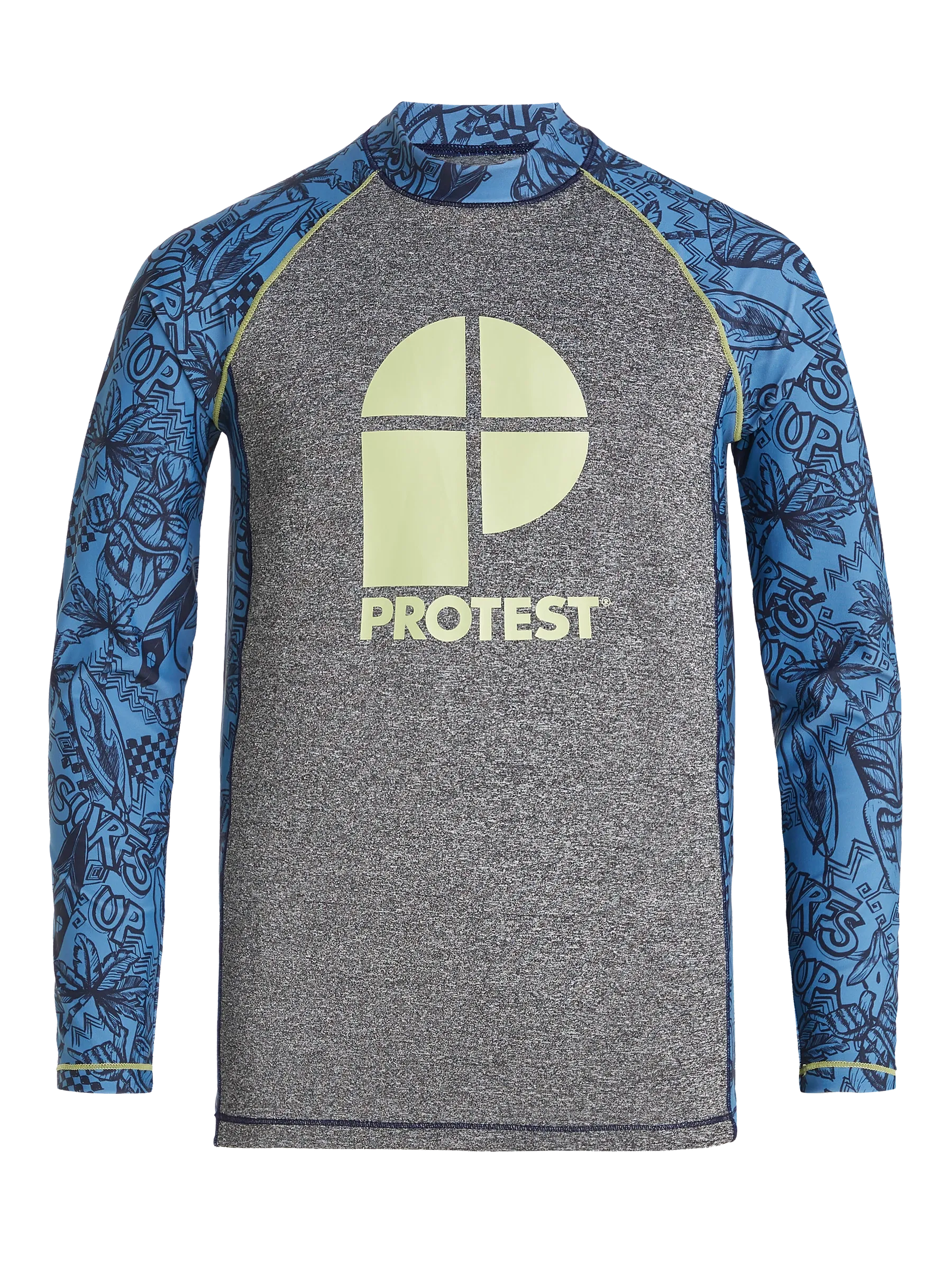 Protest PRTADMIT JR Lycra Rashguard - Kids Long Sleeve - River Blue