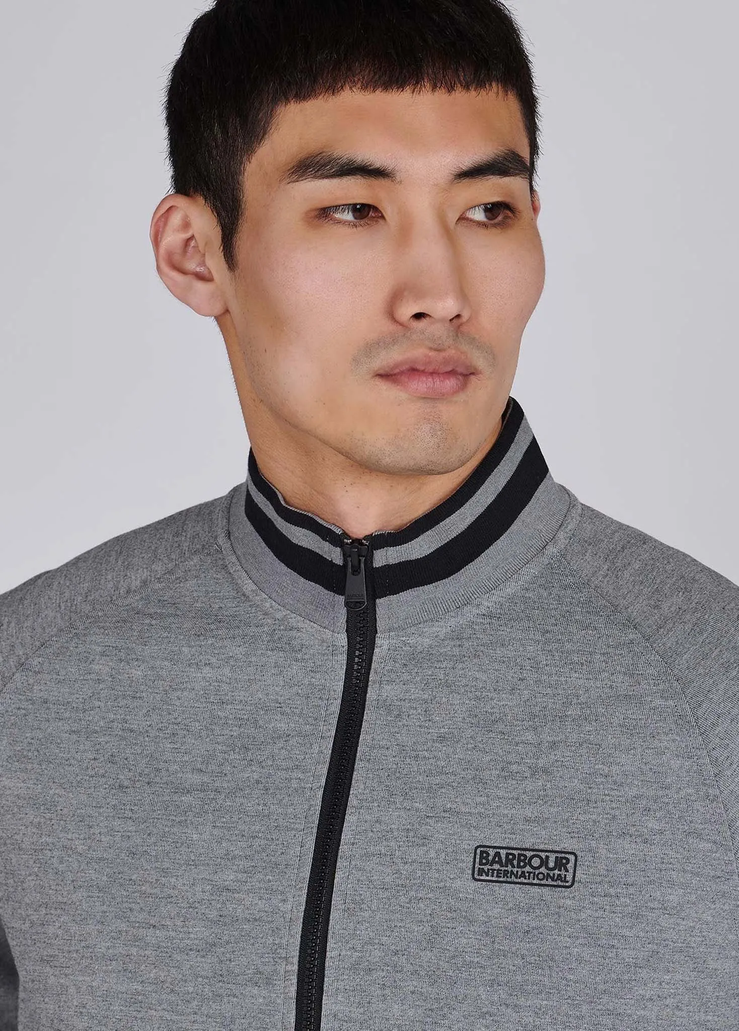 Radius raglan zip thru - anthracite marl