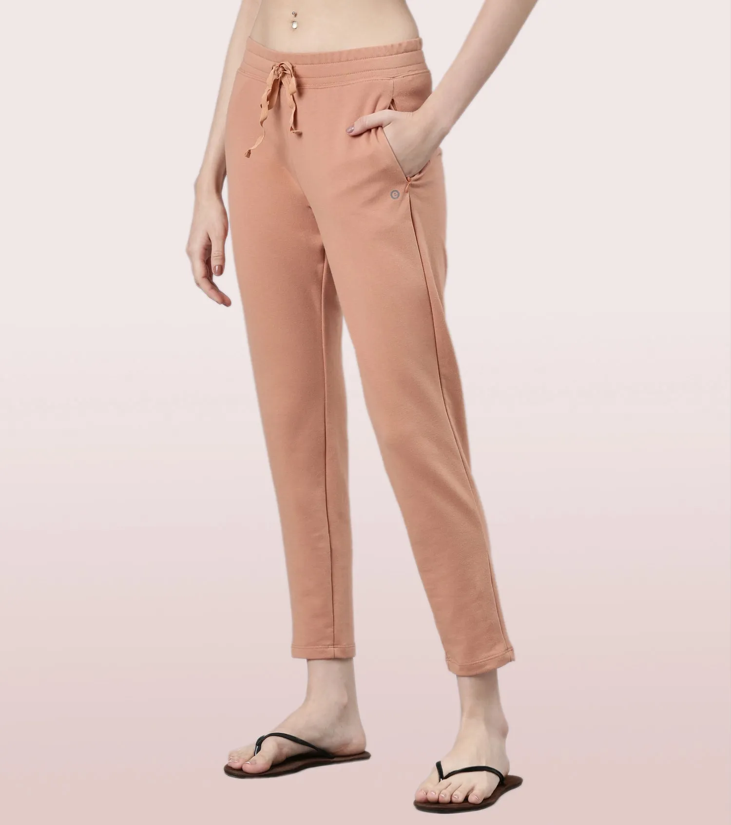 Relax Pants | Cotton Spandex Terry Tapered Pant | E060