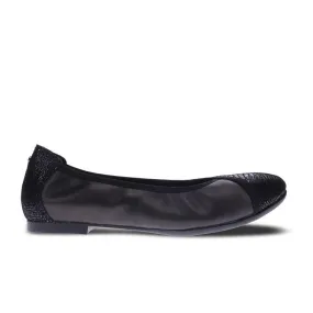 Revere Nairobi Ballet Flat (Women) - Black Lizard