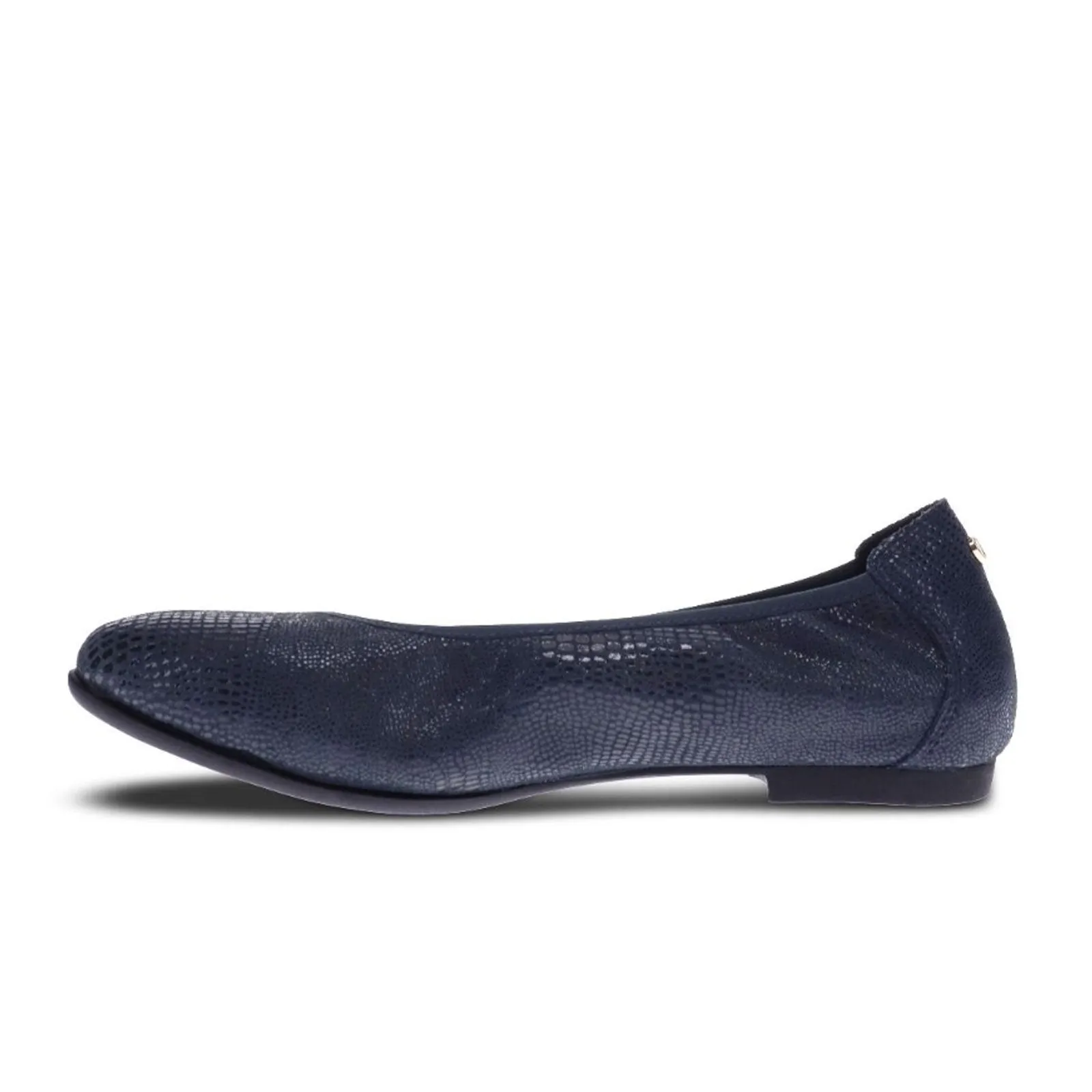 Revere Nairobi Ballet Flat (Women) - Navy Lizard