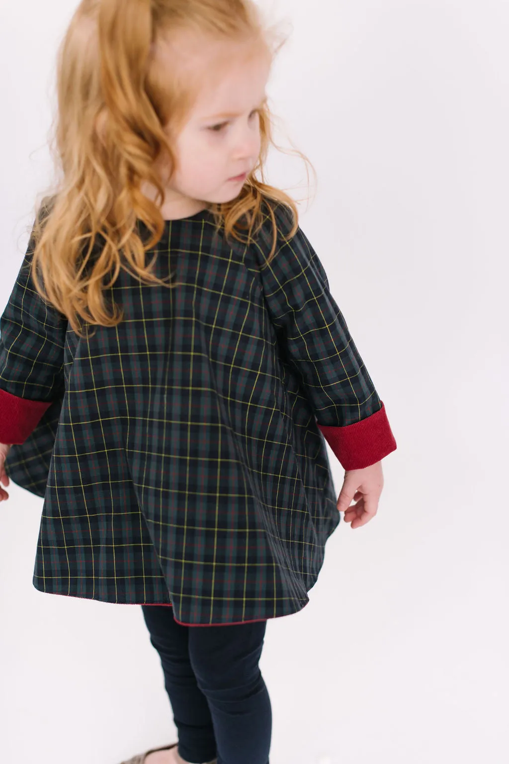 Reversible Swing Tunic in Currant Mistletoe