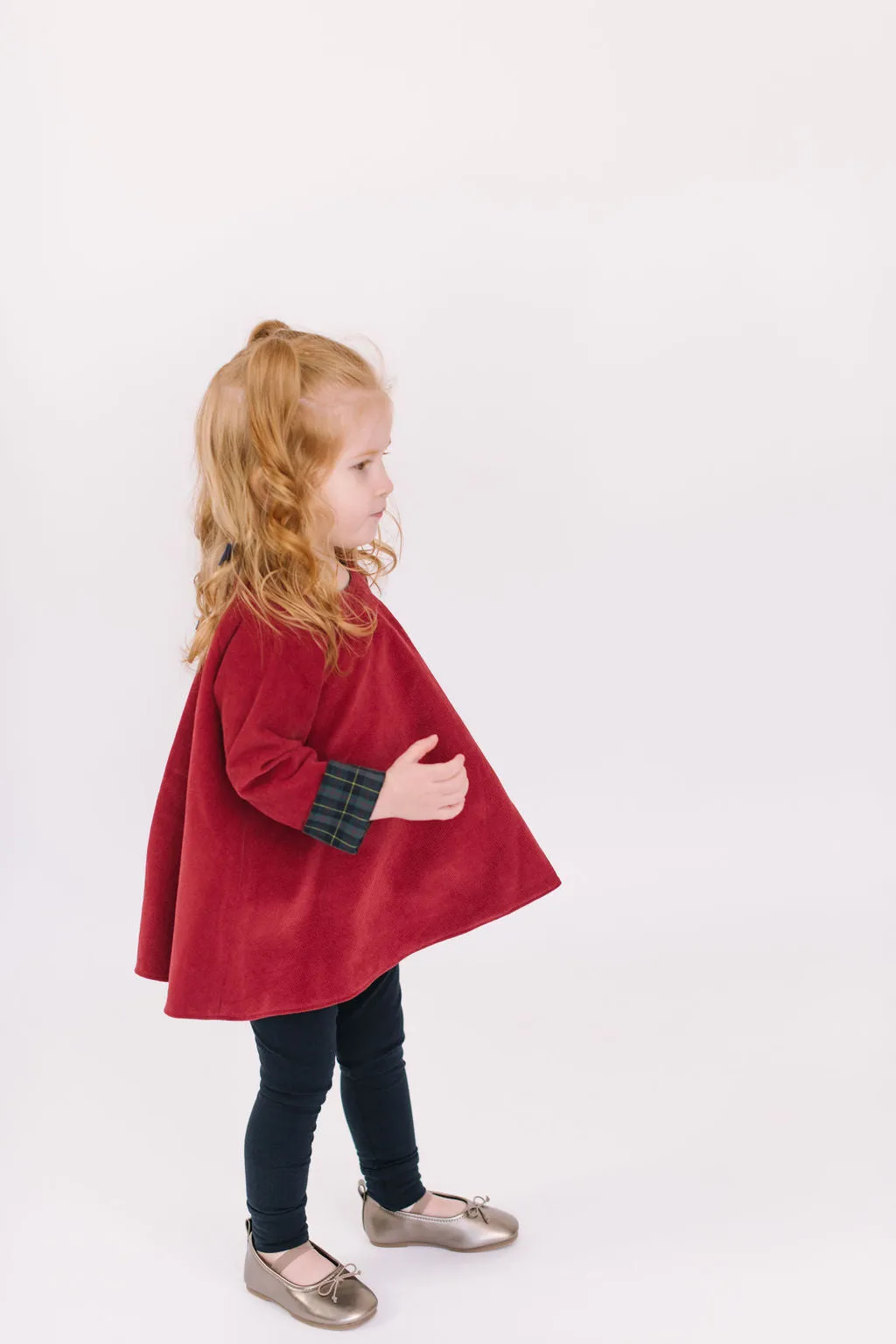 Reversible Swing Tunic in Currant Mistletoe