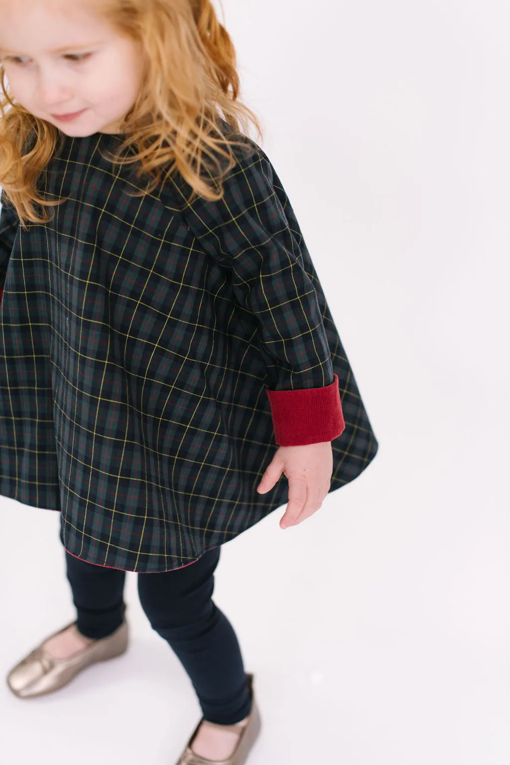 Reversible Swing Tunic in Currant Mistletoe