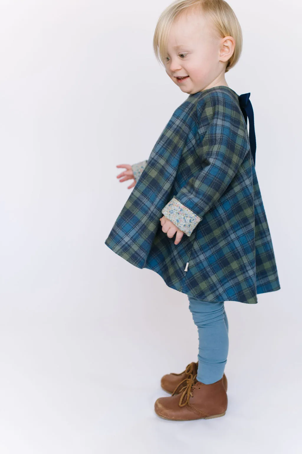 Reversible Swing Tunic in Schoolhouse Fleurs