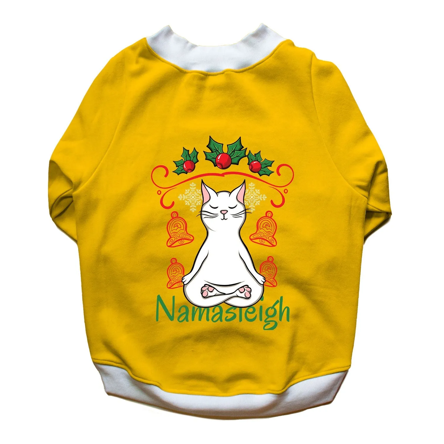 Ruse 'Basics' "Namasleigh" Printed Crew Neck Full Sleeve Sweatshirt For Dogs