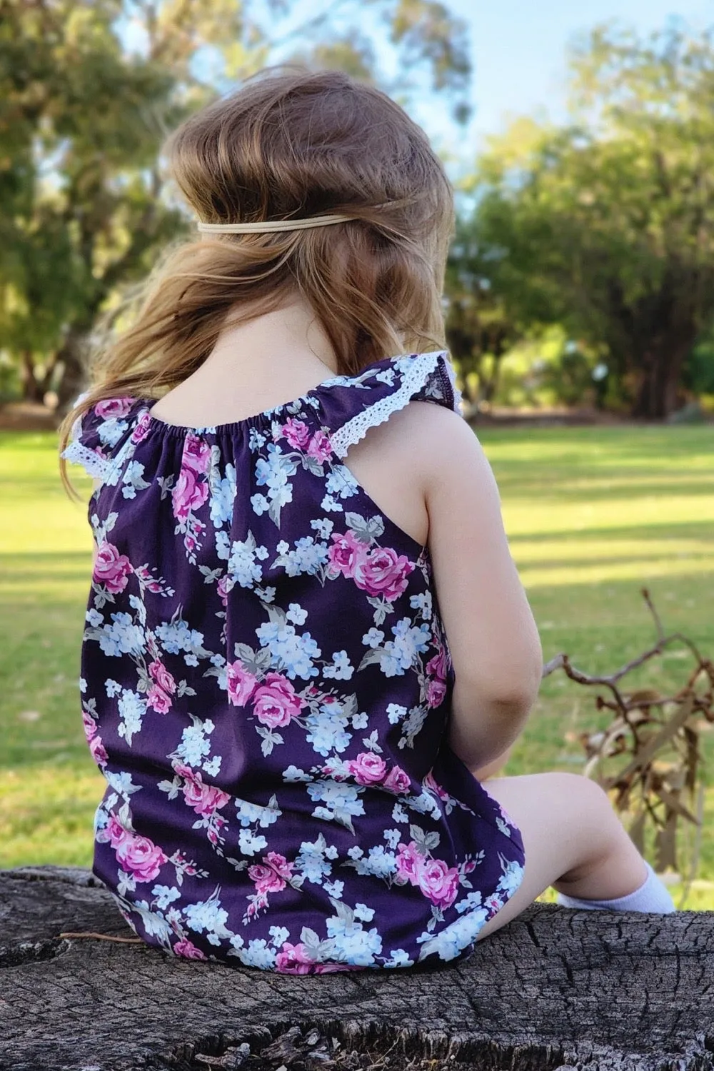 Seaside Romper - Isla Rose in Indigo