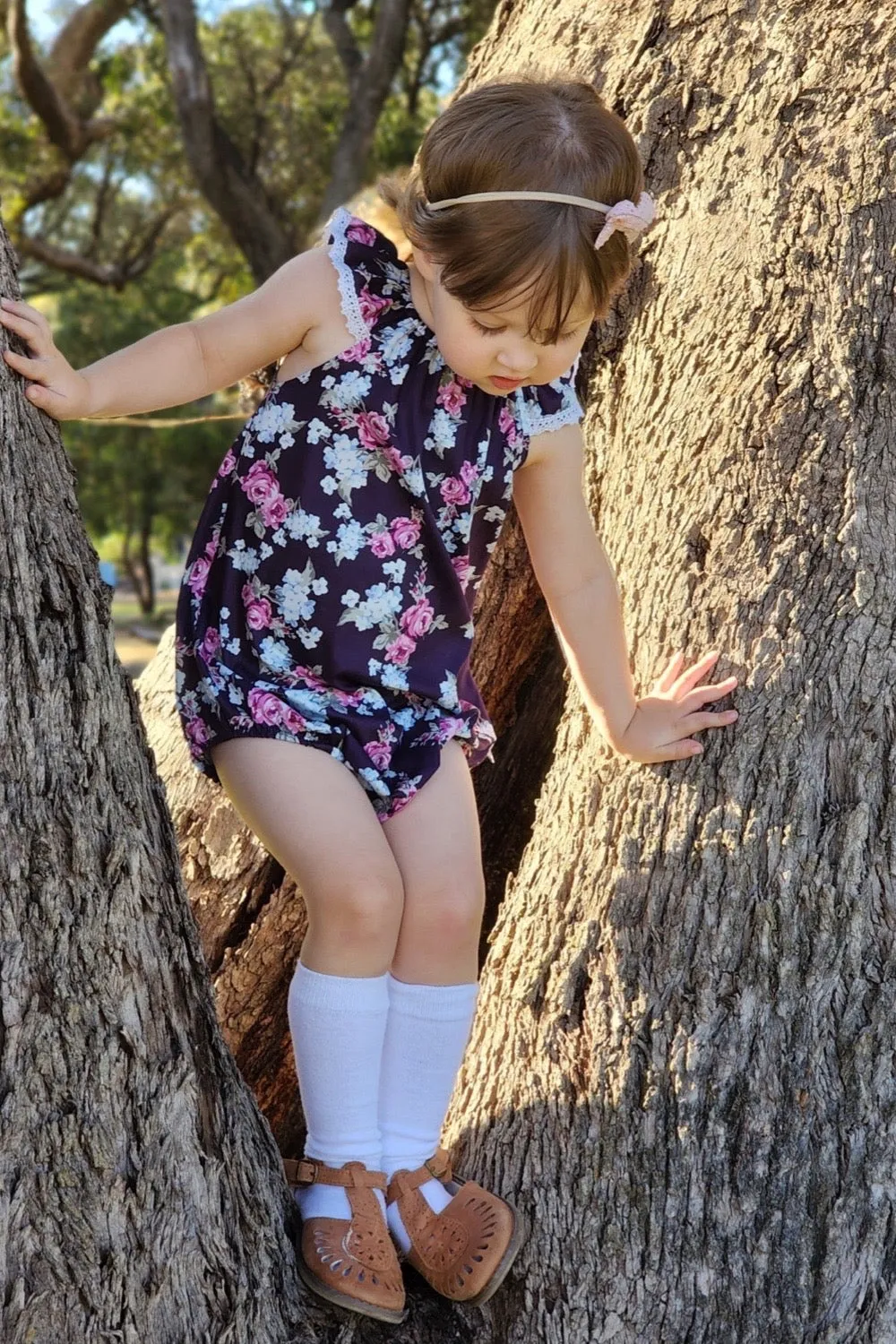 Seaside Romper - Isla Rose in Indigo