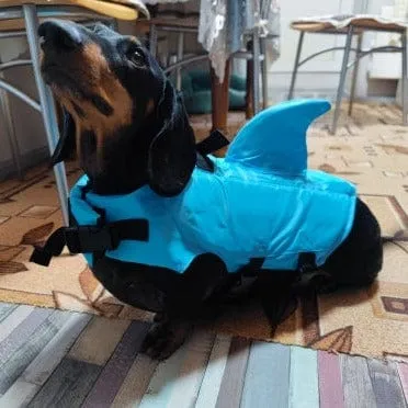 Shark Life Jacket For Dachshund