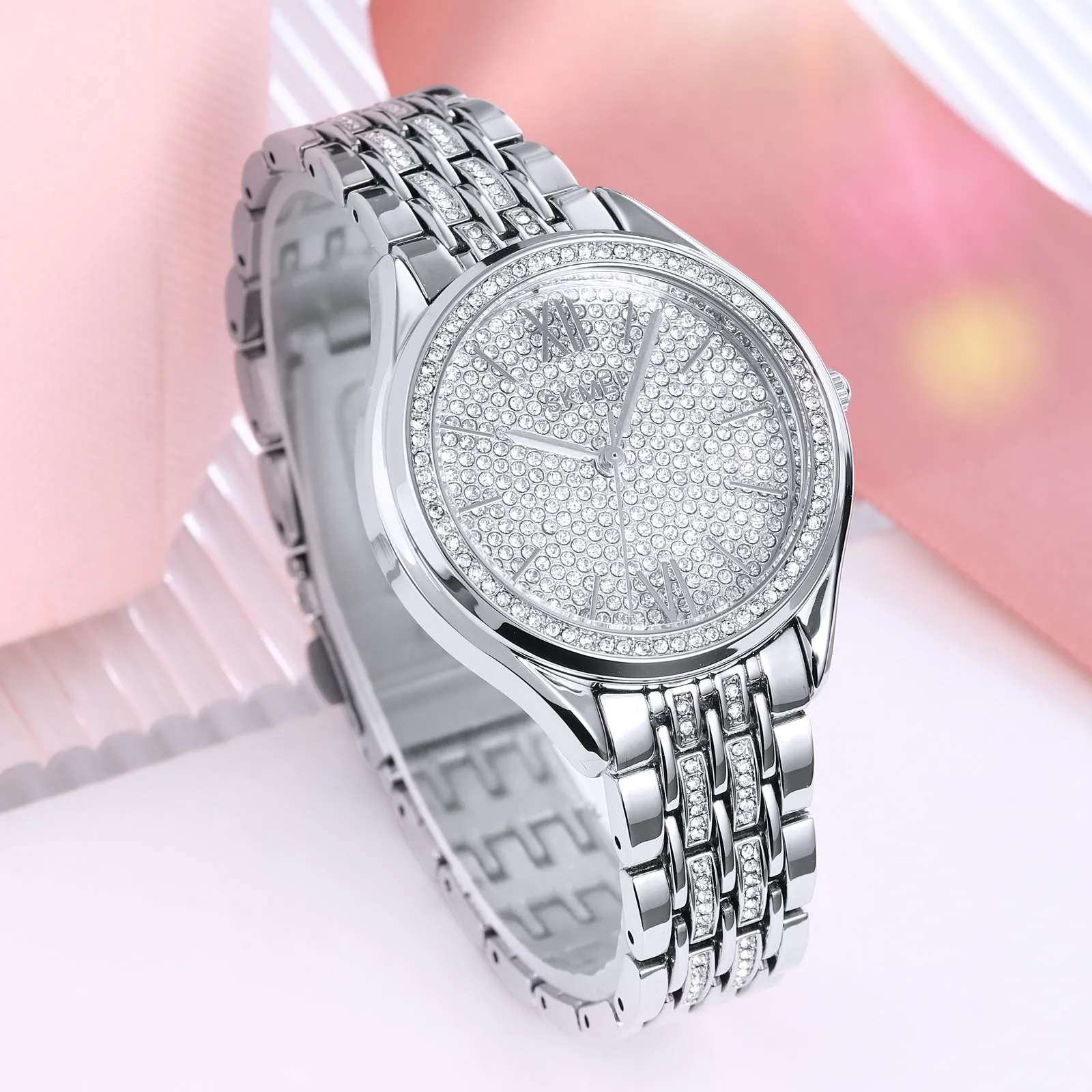 SKMEI 2030 Temperament Rhinestone Jewelry Watch for Women