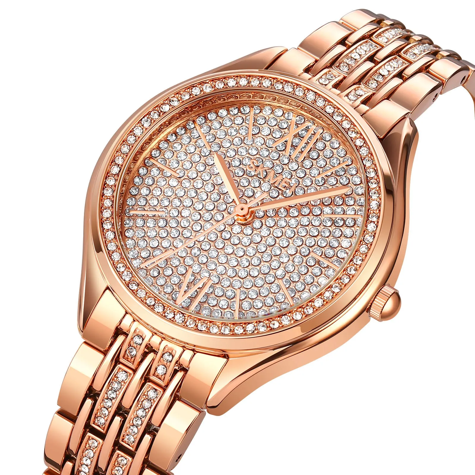 SKMEI 2030 Temperament Rhinestone Jewelry Watch for Women