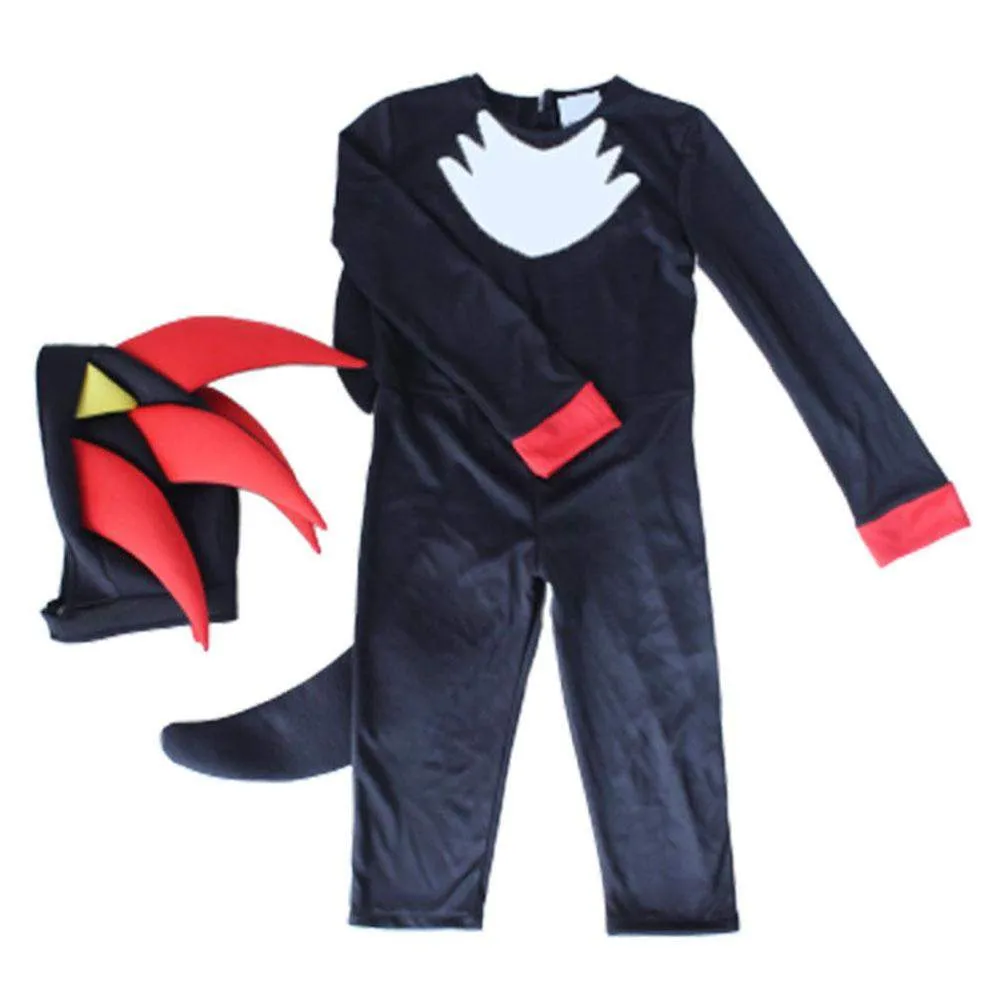 Sonic The Hedgehog Shadow Cosplay Costumes Cartoon Jumpsuit Romper Dress Up Stage Performance Outfits