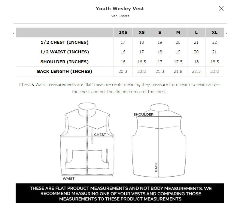 STS Ranchwear Youth Boys Wesley Gray Polyester Softshell Vest