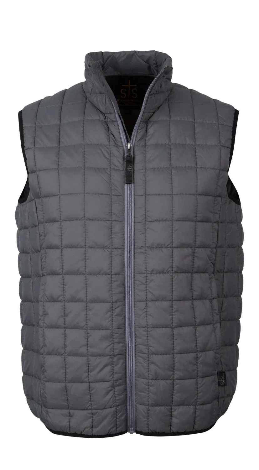 STS Ranchwear Youth Boys Wesley Gray Polyester Softshell Vest