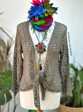 STUNNING LOOSE WEAVE SHRUG / CARDIGAN