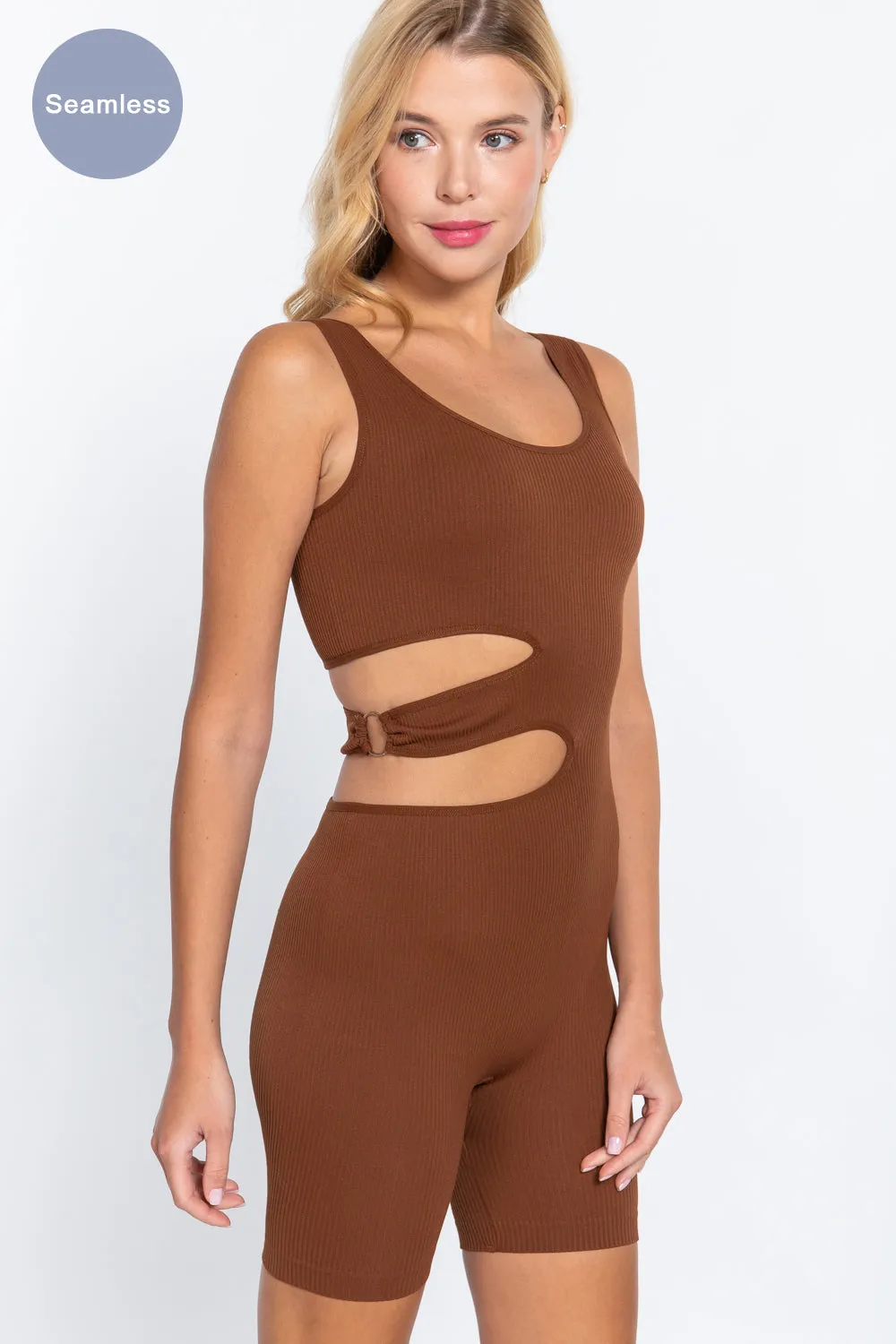 SUAVE CUT-OUT SEAMLESS ROMPER