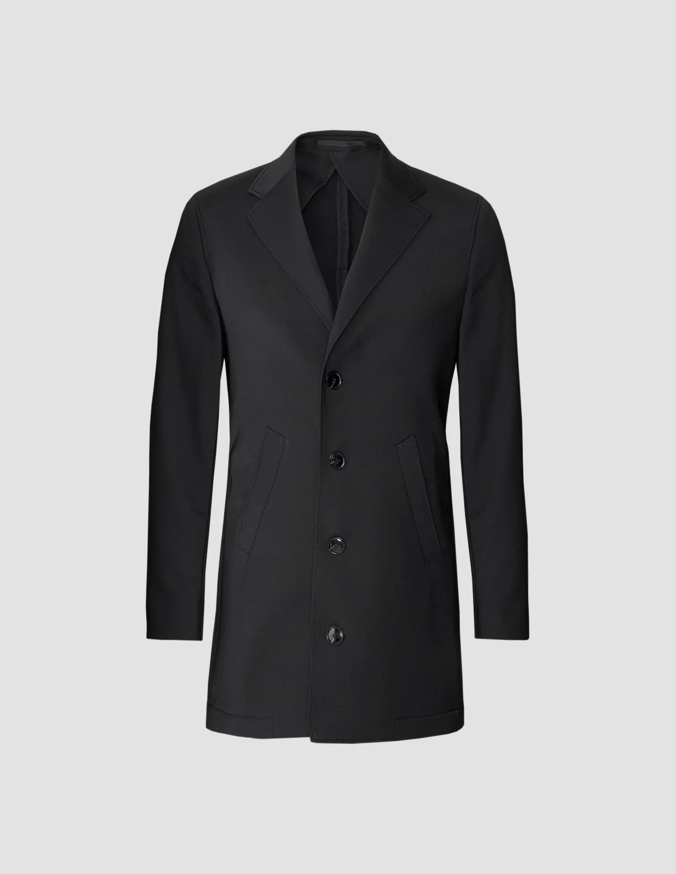 Tech Wool Coat Black