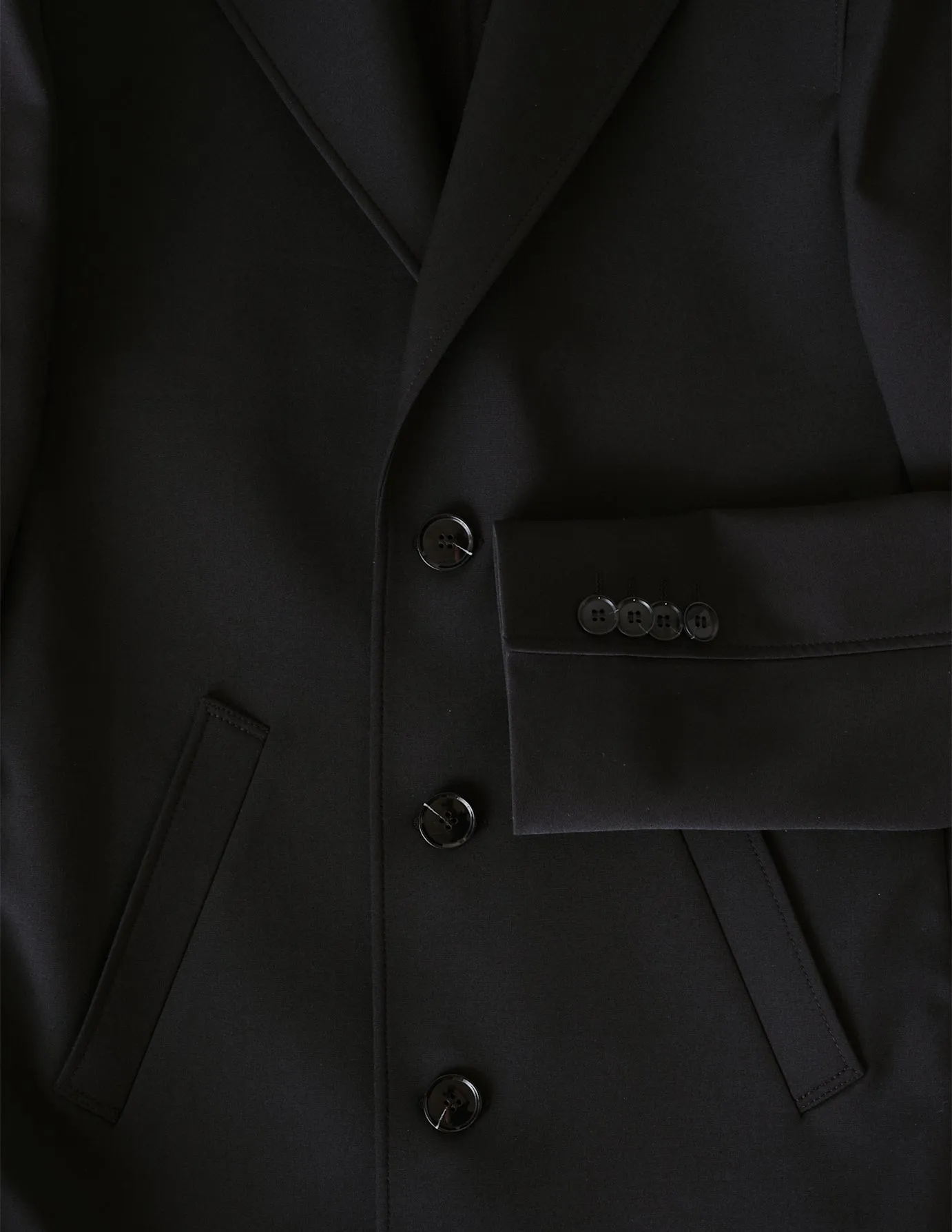 Tech Wool Coat Black