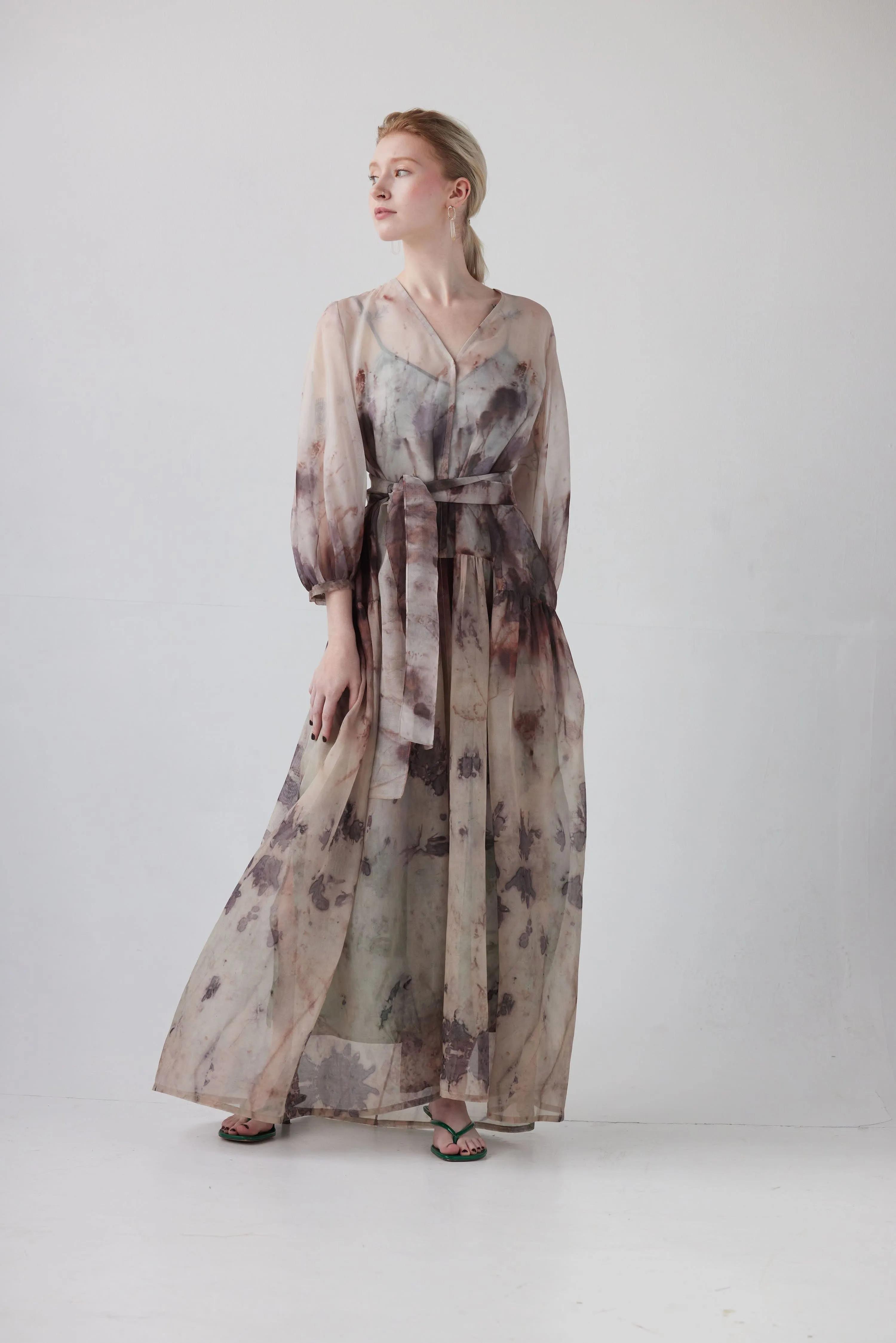 Teresa Dress in Silk Organza