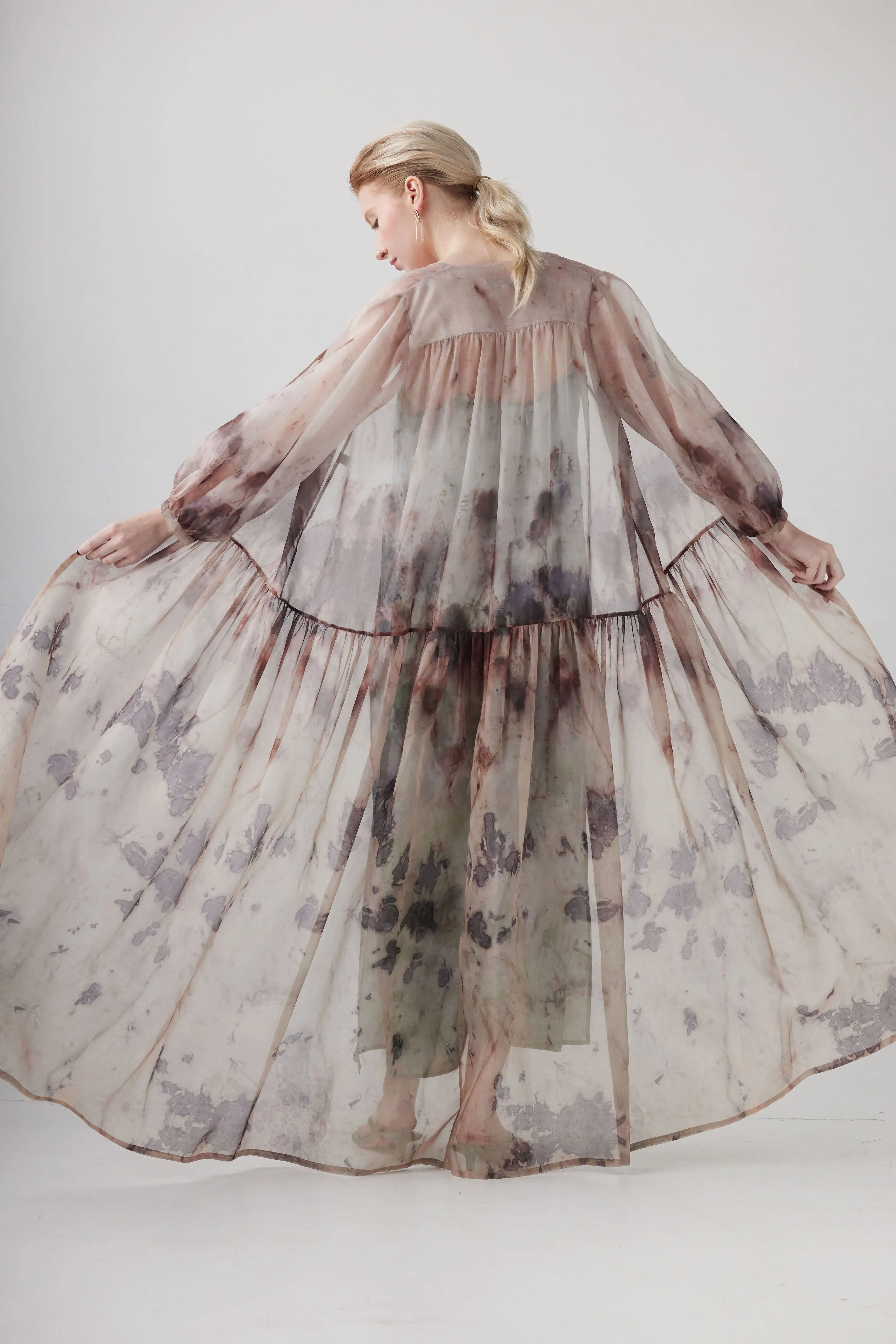 Teresa Dress in Silk Organza