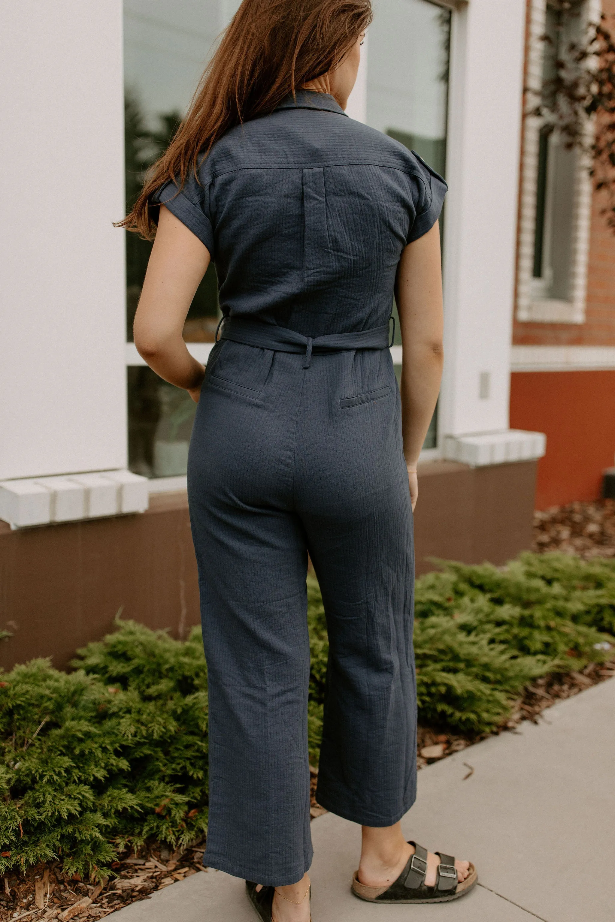 The Jeanne Jumpsuit by FRNCH - Marine Blue