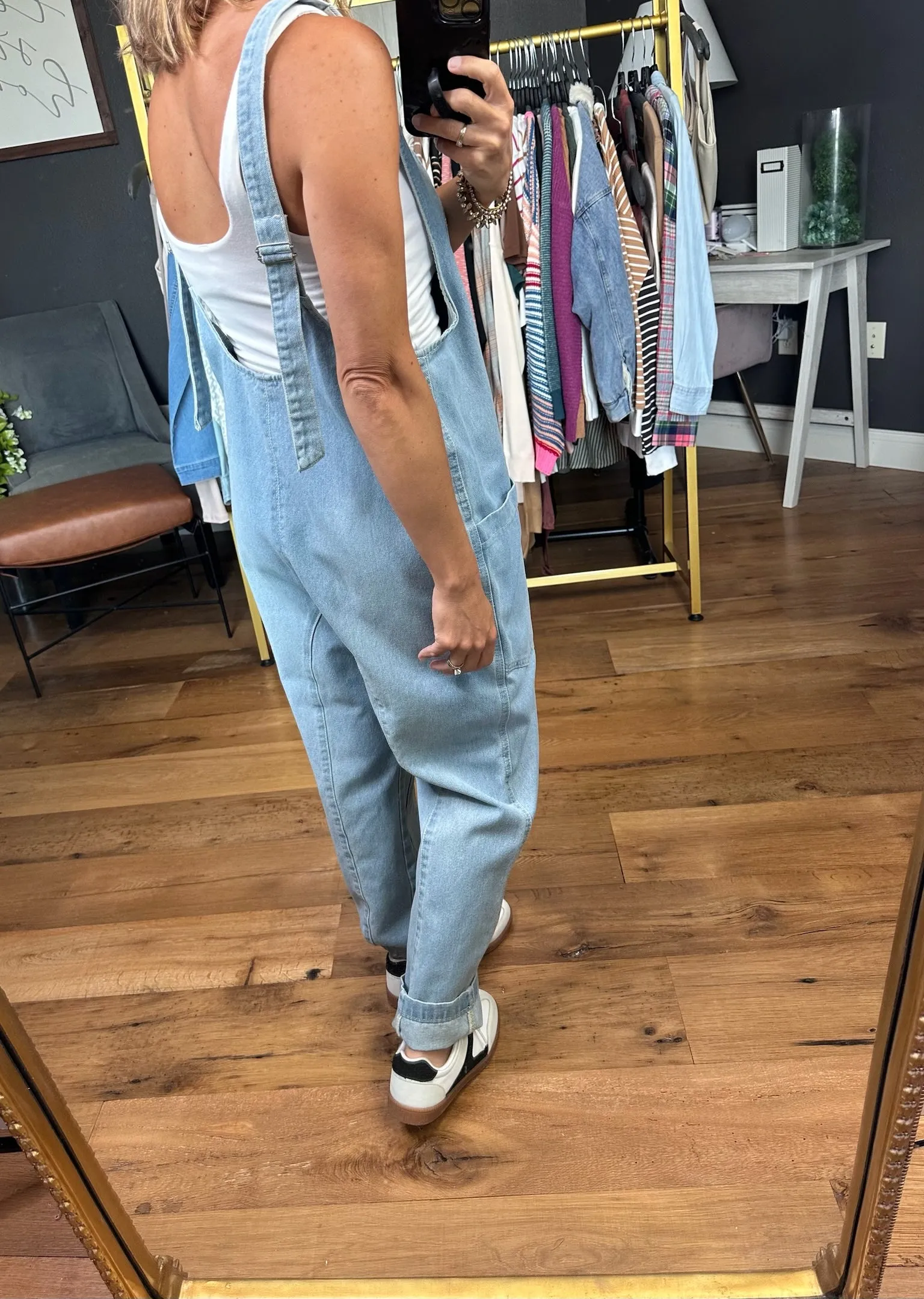 The Nina Pocket Jumpsuit - Denim