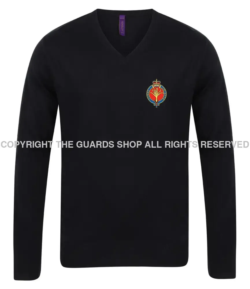 The Welsh Guards Lightweight V Neck Sweater