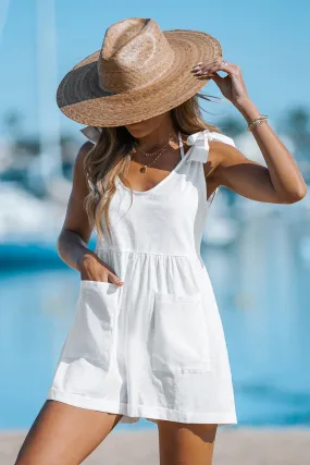 Tie Strap Cover-Up Romper