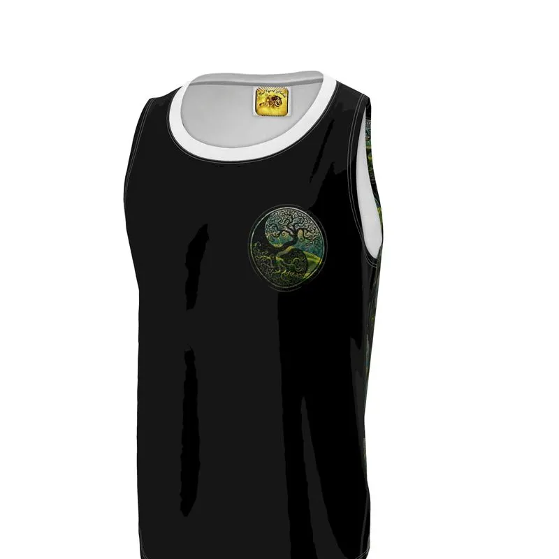 Tree of Life - As above, so below by KTJ Men's Designer Flowy Sleeveless T-shirt