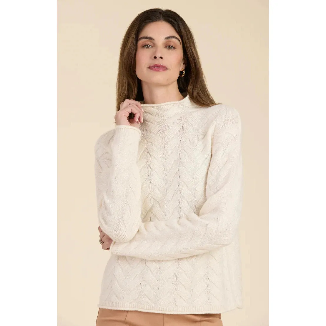 Tyler Boe Cashmere Basketweave Sweater