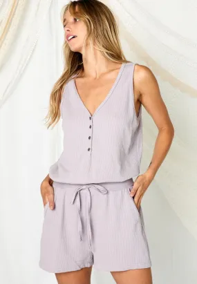 V neck romper