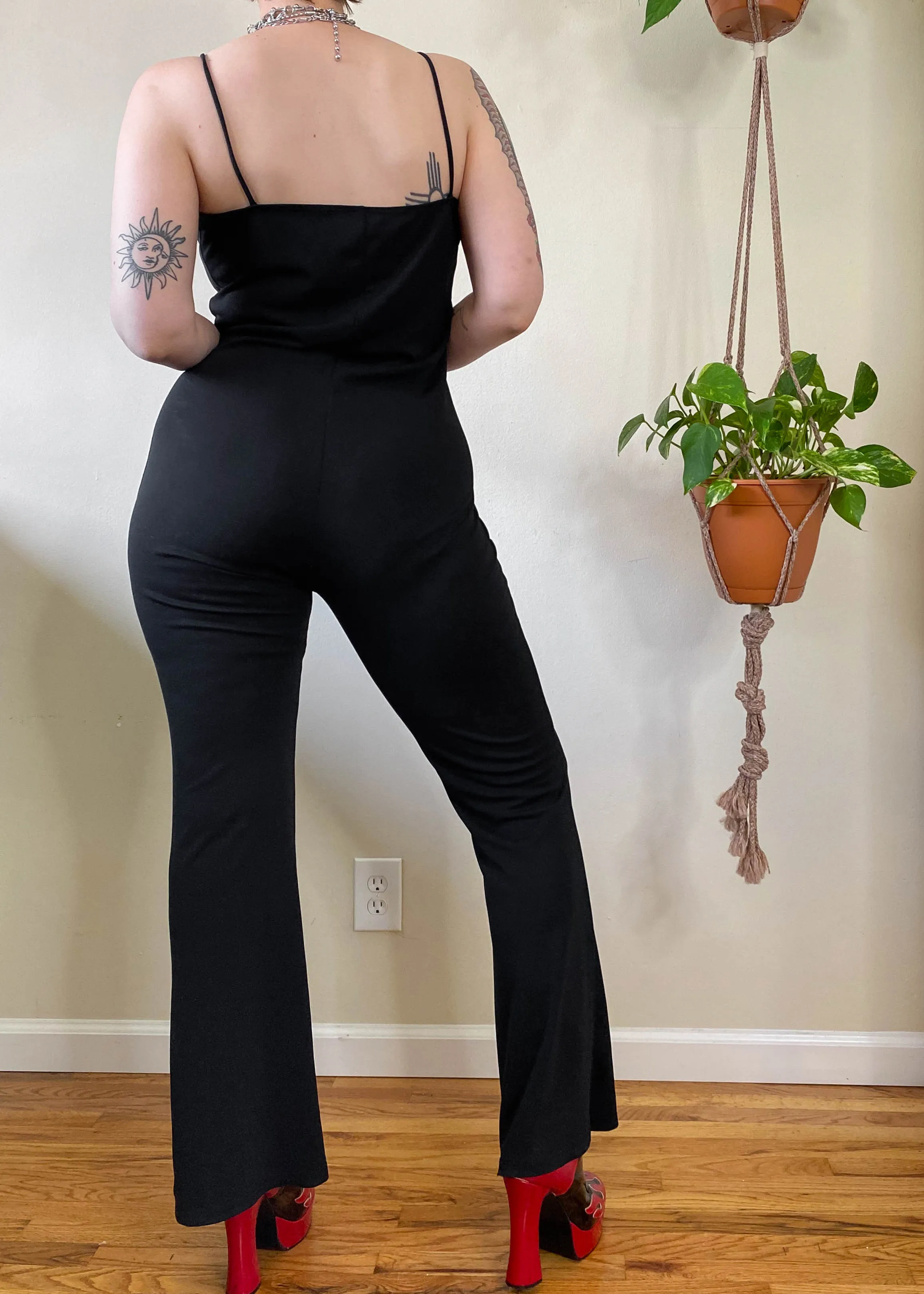 Vintage Square Neck Jumpsuit - L/XL/2X