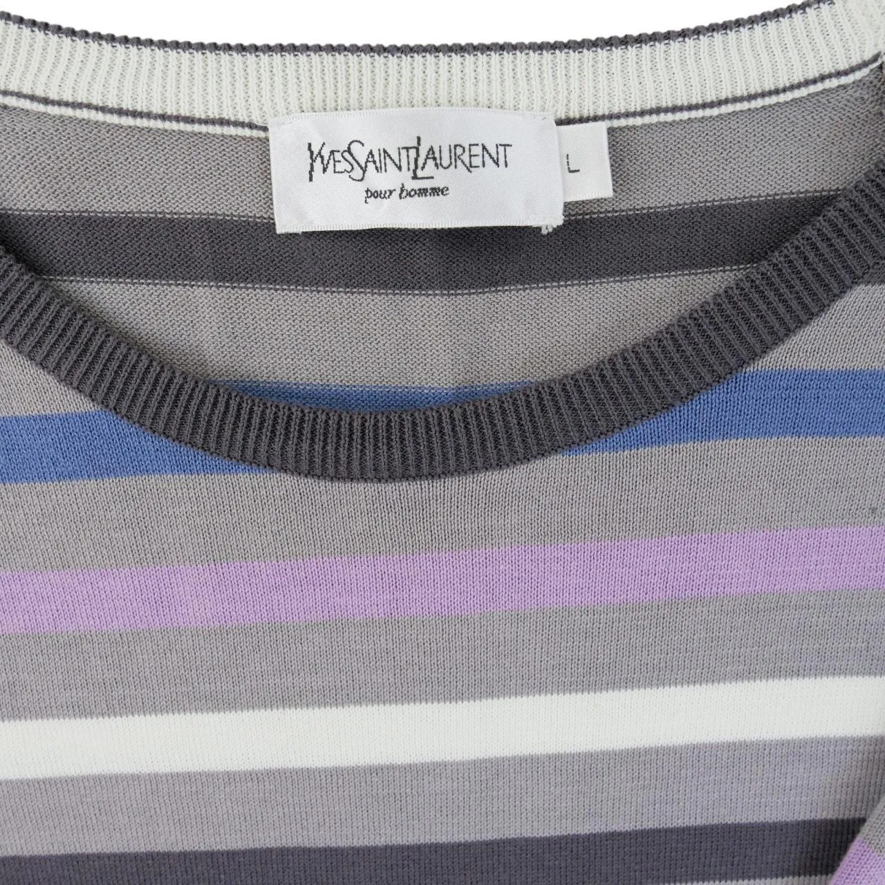 Vintage YSL Yves Saint Laurent Striped Jumper Size L