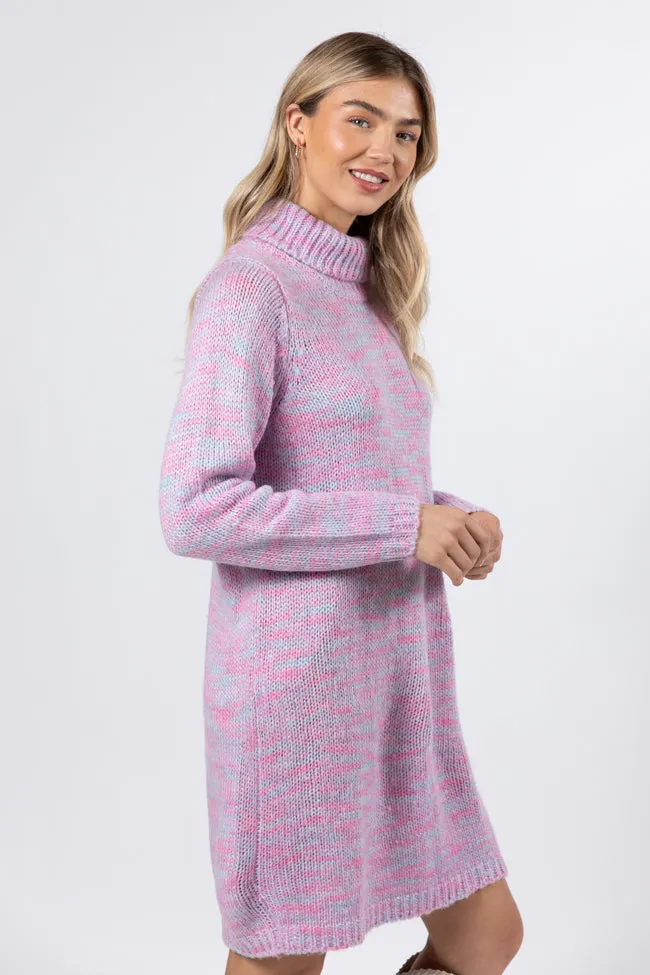 Winter Skies Multi Knit Sweater Dress FINAL SALE