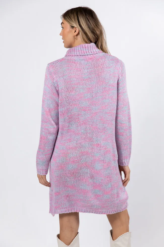 Winter Skies Multi Knit Sweater Dress FINAL SALE