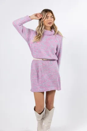 Winter Skies Multi Knit Sweater Dress