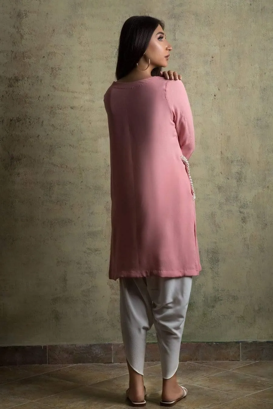 Yasmin Zaman - E-68 - Pink Rose - Georgette - 1 Piece