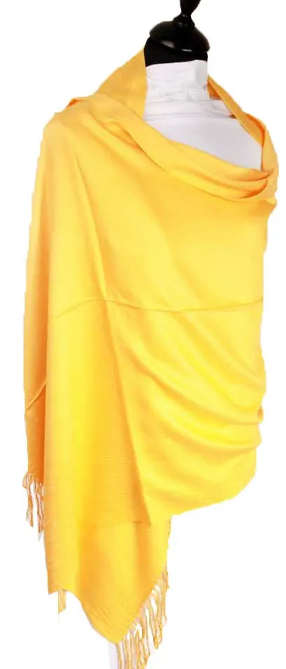 Yellow Cashmere Scarf - Warm Cashmere Shawl - Gift for Ladies Scarf Yellow