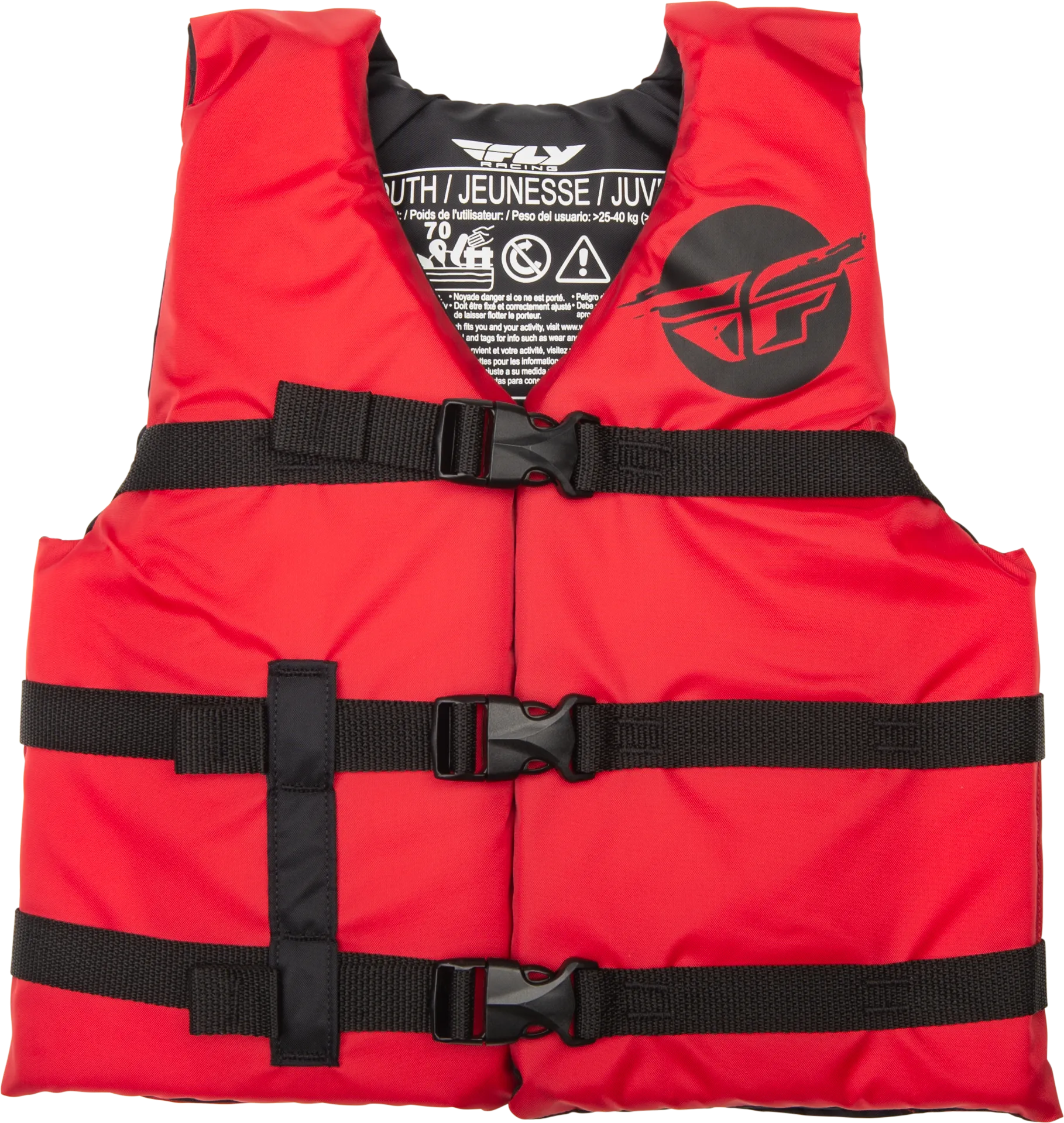 YOUTH FLOTATION VEST RED/BLACK