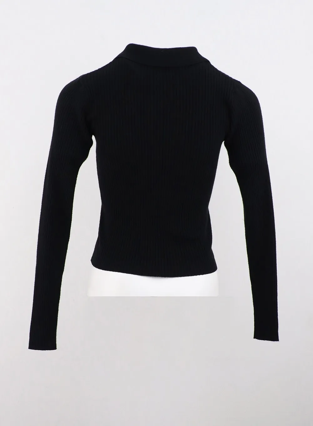 Zip-Up Collar Sweater IS315